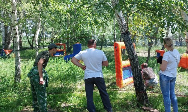 В Курчатове прошел турнир по пейнтболу